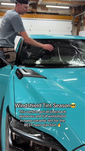 Windshield Tint Season 😎🔥 This vehicle received nano-ceramic film on all side/back windows plus the full windshield for maximum heat rejection and comfort. Ceramic window tint doesn’t just look great, it helps: ✔️ Reduce interior heat dramatically ✔️ Block harmful UV rays that fade interiors ✔️ Cut glare for safer driving ✔️ Protect your skin during long drives ✔️ Keep your vehicle cooler in the summer 📍 Located on Old Bridgeport Hill 📞 304-710-0380 🌐 www.shade9tint.com 🏆 Llumar SelectPro 