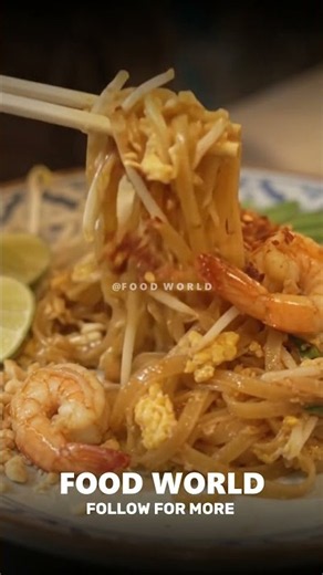 🇹🇭 THAI SHRIMP PAD THAI – MAKE IT AT HOME! 🍤🍜 #shorts #koreanfood