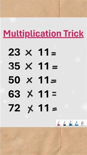 Easy Multiplication Tricks#MultiplicationTricks#MathTricks#KidsMath#TimesTables#EasyMath#viral#maths