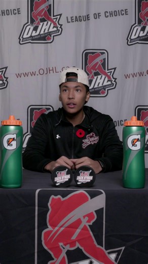 🎙️ Pre-Game Interview: Elijah Chavez We caught up with Elijah Chavez of the Stouffville Spirit and Team Red ahead of today's Zach Hyman Prospect Series matchup in the Ontario Junior Hockey League. Chavez talks about representing Stouffville on the big stage, his mindset going into the game, and what it means to compete alongside the league’s best young talent. 🏒🔥 #OJHL #ZachHymanProspectSeries #StouffvilleSpirit #TeamRed #JuniorHockey #HockeyInOntario | Ontario Junior Hockey League