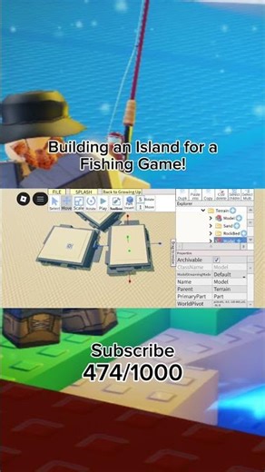 Building an Island In Studio Lite #studiolite #roblox