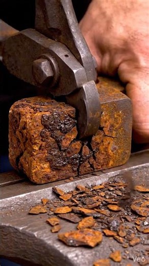 Rusted Trigger Lock Block vs Pressure Cutter ⚙️ Insane Clean Iron Split ASMR