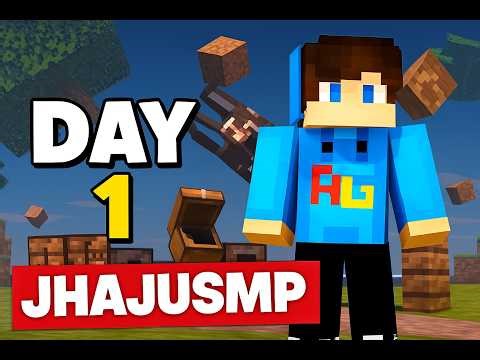 Day 1 in JhajuSMP – Minecraft SMP Survival Begins!