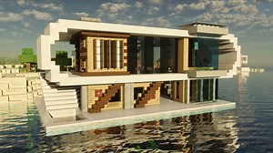 【MC建筑教程】𝒮𝓊𝓂𝓂𝑒𝓇 𝒮𝑒𝒶𝓈𝒾𝒹𝑒·夏日特辑·摩登海滨别墅~