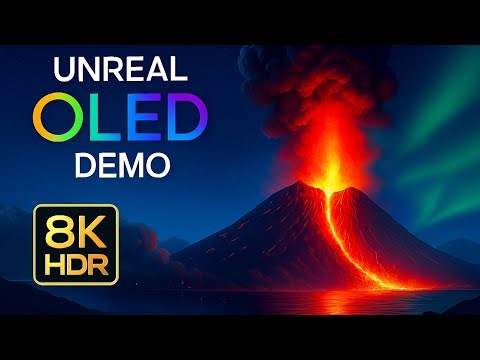 Volcano Eruption Sounds for Relaxation,Sleep & Calmness | 8K HDR OLED