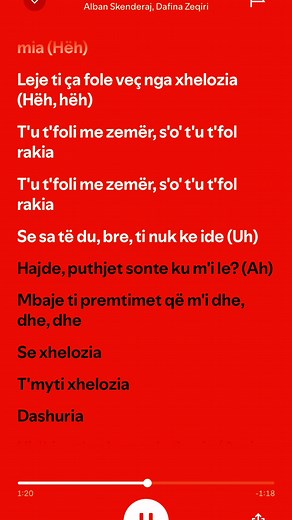 Dafina Zeqiri: Epar - Shqip Lyrics dhe Muzikë