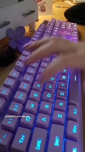 One finger typing is so hard to do! #asmr #keyboard #mildlyinfuriating #notalking