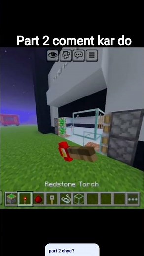 Secret Automatic Door in Minecraft 🤫 Redstone Build #shots