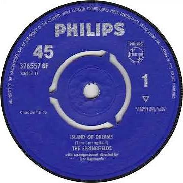 UK New Entry 1962 (270) Springfields - Island Of Dreams