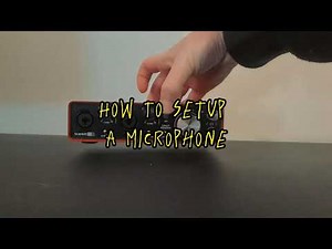 How to set up a microphone using the Focusrite 2i2