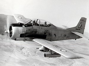 Sud-Aviation T28 "Fennec" - A desert fox flying over Algeria