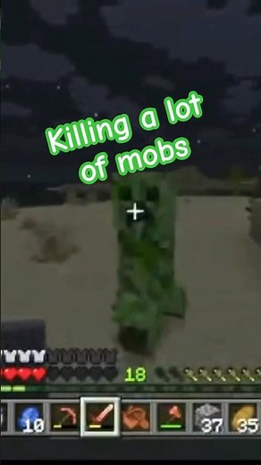 Slaying Creepers, Husks, and Spiders in Minecraft! 💥 #Minecraft