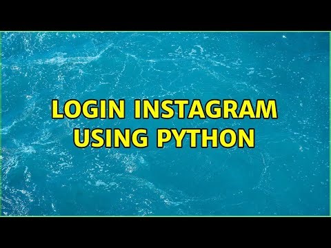 Login instagram using python