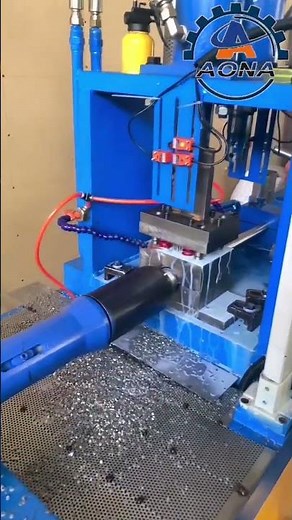 CNC Rotary Tube Punching in Action | Exhaust Pipe Production #CNCRotaryTubePunching #punchingmachine