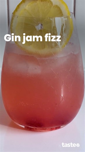 12K views · 12 reactions | We've created an easy twist on the classic gin fizz using a pantry staple: raspberry jam! It's a quick way to dress up a super-easy cocktail, especially if you don't have any fresh fruit on hand. If you want this recipe, search 'taste.com.au Gin jam fizz' or get the link in the comments. Recipe by @jade.dunn #cocktailhour #cocktailrecipes #cocktailhacks #drinks | Taste.com.au | Facebook