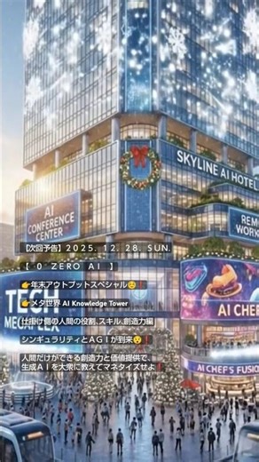 【予告CM】2025.12.28.SUN.【 0 ZERO AI 】👉本気のアウトプットスペシャル☺❗👉メタ世界 AI Knowledge Tower🏢編。