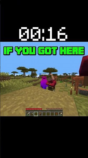 Full DIAMOND Armor in 1 MINUTE | #minecraft #fyp #viral #gaming #shorts Minecraft Speedrun Challenge