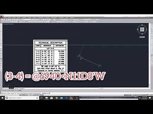 How To Plot Lot Bearings in Autocad - Tutorial
