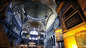 Erdogan donates Islamic calligraphy painting to Hagia Sophia Grand Mosque
