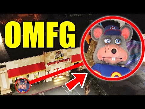 DRONE CATCHES CHUCK E CHEESE ANIMATRONICS ALIVE AT 3AM!! (THEY CAME TO LIFE)