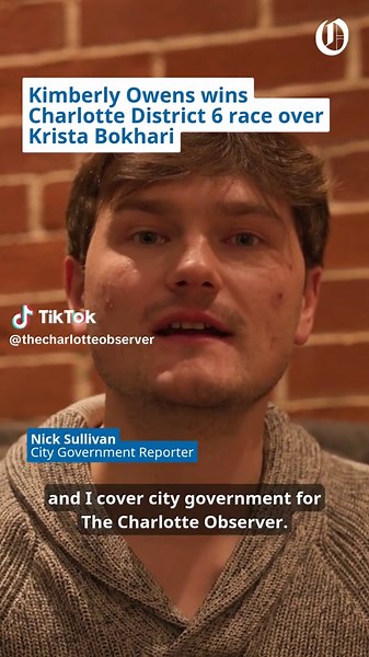 Republican Bokhari had hoped to replace her husband in the City Council District 6 seat. Instead, Owens flipped the seat blue. Read more: https://www.charlotteobserver.com/news/politics-government/article312759578.html 📹: Nick Sullivan & Emily Broyles #elections #charlotte #owens #bokhari