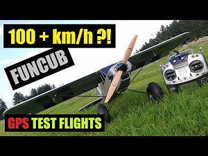 HOW FAST IS A MULTIPLEX FUNCUB? GPS TEST FLIGHTS