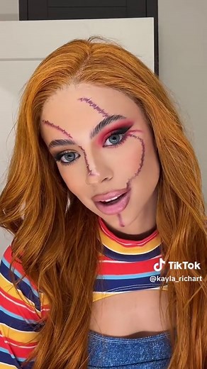 Chucky Halloween Makeup Tutorial