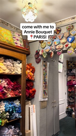 Today, I went to @Annie Bouquet and had a fabulous time looking at all of the beautiful canvases! The store is small, yet mighty! They have a great selection of ornaments, coasters, handbags, and bigger canvases! I was inspired by their chairs and stools! #needlepoint #ndlpt #droppedstitches #fyp #tapisserie