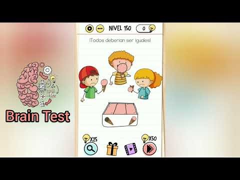 BRAIN TEST NIVEL 150 - TODOS DEBERIAN SER IGUALES!