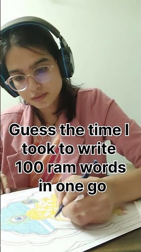 “How Long It Takes to Write 100 ‘Ram’ Words | Ram Nam Lekhan Challenge” #shorts #trending #art #ram