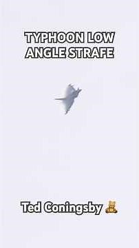 RAF TYPHOON FGR4 COMBAT TRAINING LOW ANGLE STRAFE • HOLBEACH AWR #militaryaircraft #combat #training