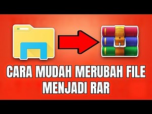 Cara Mudah Mengubah Folder Biasa Menjadi RAR di PC atau LAPTOP
