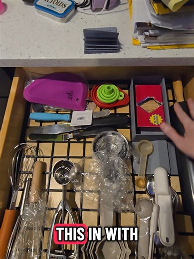 doing the baking drawer next! #3dprinting with gridfinity. #kitchen #organization