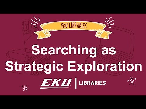 3. Searching as Strategic Exploration: Using Library Databases (Academic Search Ultimate+)