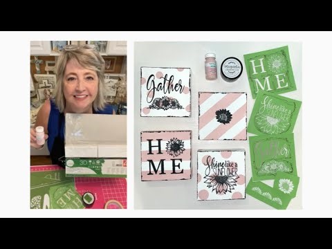 Soft pink patterns and that perfectly crisp Stencil reveal