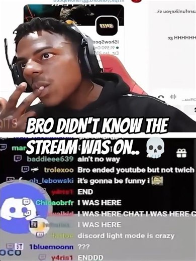 Speed Forgot to END his LIVE Then.. 😨