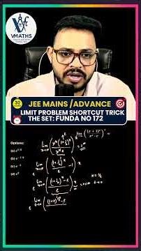 Limit Trick That Will Blow Your Mind 🤯 | JEE Advanced Level Question | Solve in Seconds!#shorts