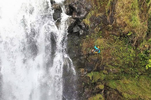 Waterfall Rappelling at the 120ft Kulaniapia Falls (2 hours, $249)
