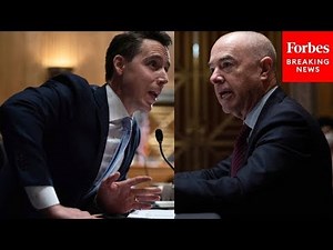 'Are You Happy?': Hawley Squeezes Mayorkas Over Unceasing Surge Of Migrants Crossing Border