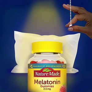 Our Melatonin Gummies are just one of our many sleep solutions.† Hint- they work even better in a dark room. | Nature Made