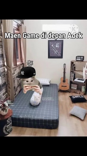 167K views · 5.4K reactions | Maen Game di Depan Adek |parodi kucing| #meme #memekucing #kucinglucu #memecat #fyp #viral | Memecing | Facebook