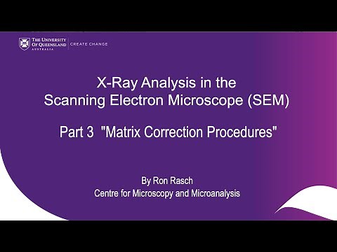 X-Ray Analysis in the SEM: Part 3 "Matrix Correction Procedures"