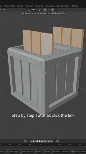 How to model a CRATE in Blender