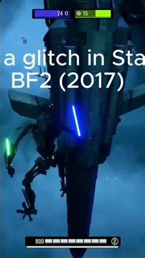Glitch in Star Wars BF2￼ basically when fall off the platform￼ an into the void an live#starwars#bf2