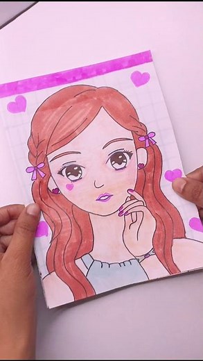 Diy Kawai Girl Makeup Book 💄💞 #cute #diy #makeup