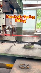Parabolic Spring Rolling,check how the automatic machine milling a parabolic spring. #leafspring