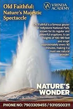 🌋 Old Faithful Geyser | The World’s Most Famous Geyser Explained