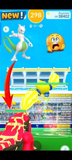 Let's go ✨ using PARIMAL GROUND defeated Regieleki raid battle in Pokemon go