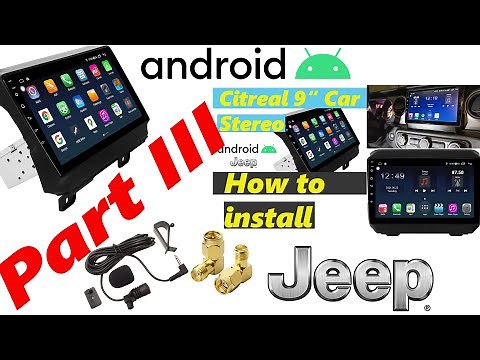 Citreal 9 Inch Radio | Adding Microphone and antenna angle adapter | Part III Installation