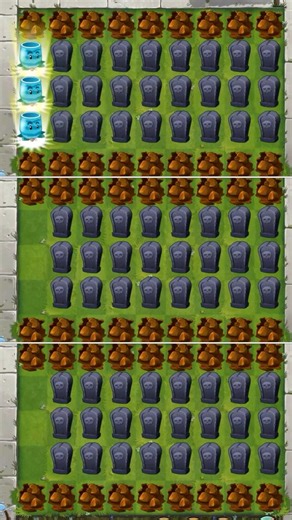 PvZ2 Challenge: How many Blue plants Destroy 24 Tutorial Graves #Shorts #pvz2 #pvz #pvz2gameplay